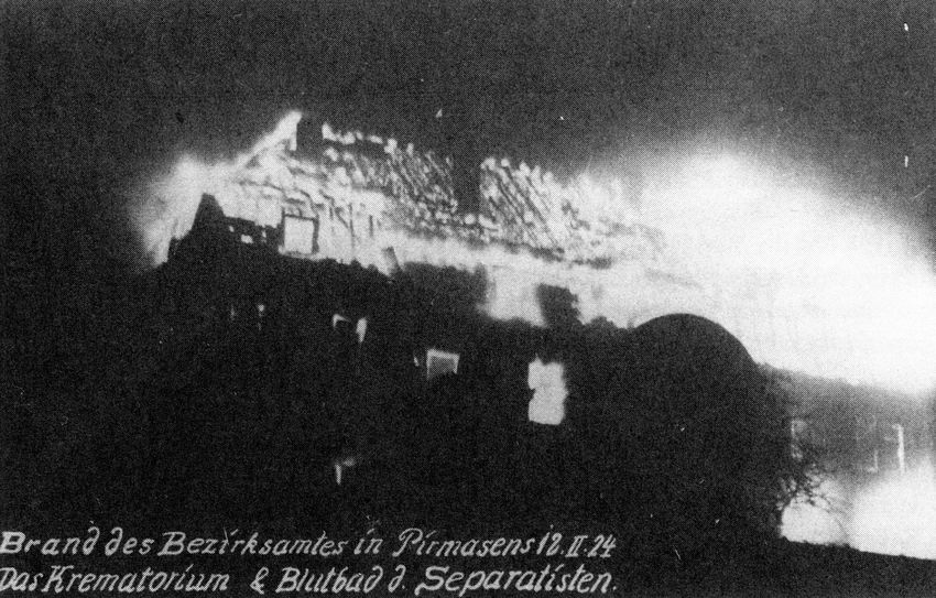 Brand des Bezirksamtes