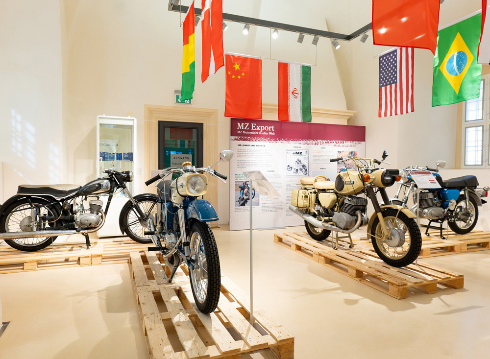 MZ Export Sonderausstellung Motorradmuseum Schloss Augustusburg c ASL Schlossbetriebe gGmbH 1
