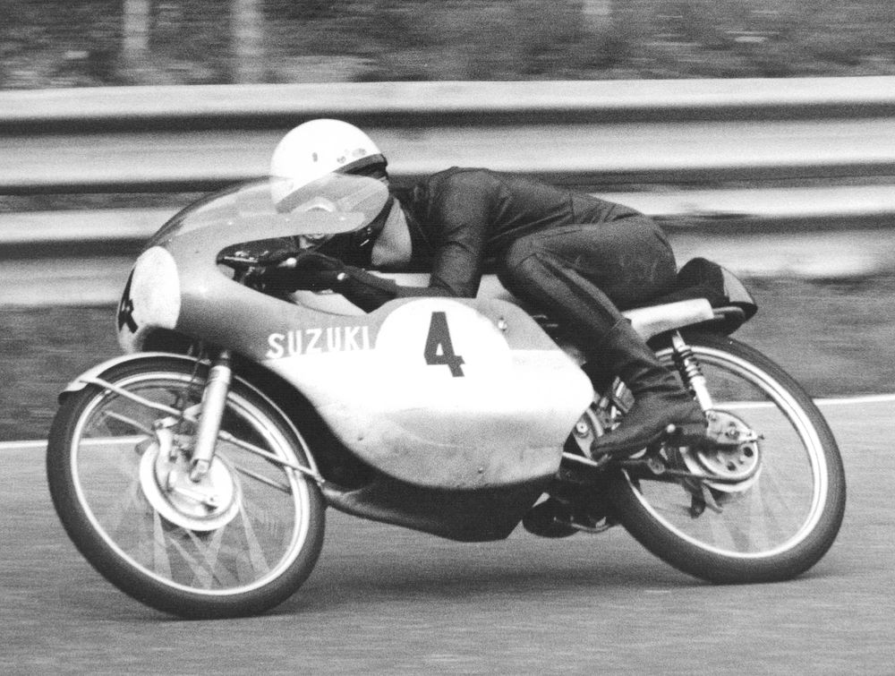 1966 Road Racing GP50 Anscheidt Hans-Georg WGER Suzuki circuit of Monza Nations Grand Prix